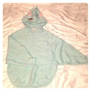 Unicorn sweater poncho
